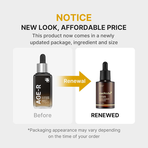 medicube Glutathione Glow Serum, Korean Glass Glow Skin, Korean Skincare 1.05 oz.