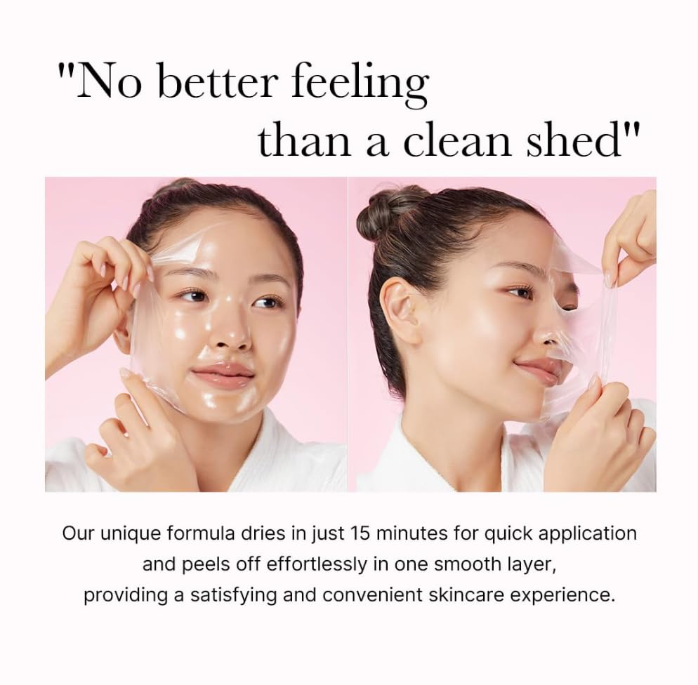 medicube Korean Overnight Glow Mask Trio: PDRN Caffeine & Collagen & Kojic Acid Turmeric 2.0 Overnight Wrapping Peel Off Facial Mask and Jelly Brush