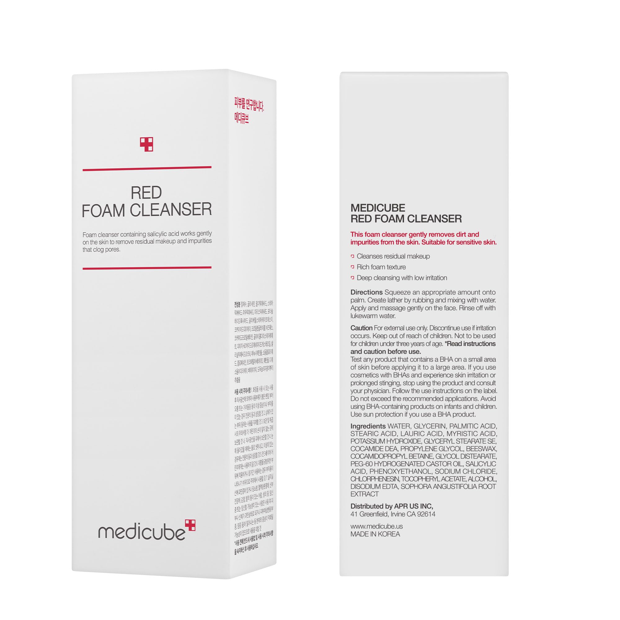 medicube Facial Cleanser Zero Pore Capsule Cleansing Foam | Daily Gentle Cleanser for Skin Texture, Blackhead & Pore Care | AHA, BHA & PHA for Deep Cleansing | Korean Skincare, 4.23 oz