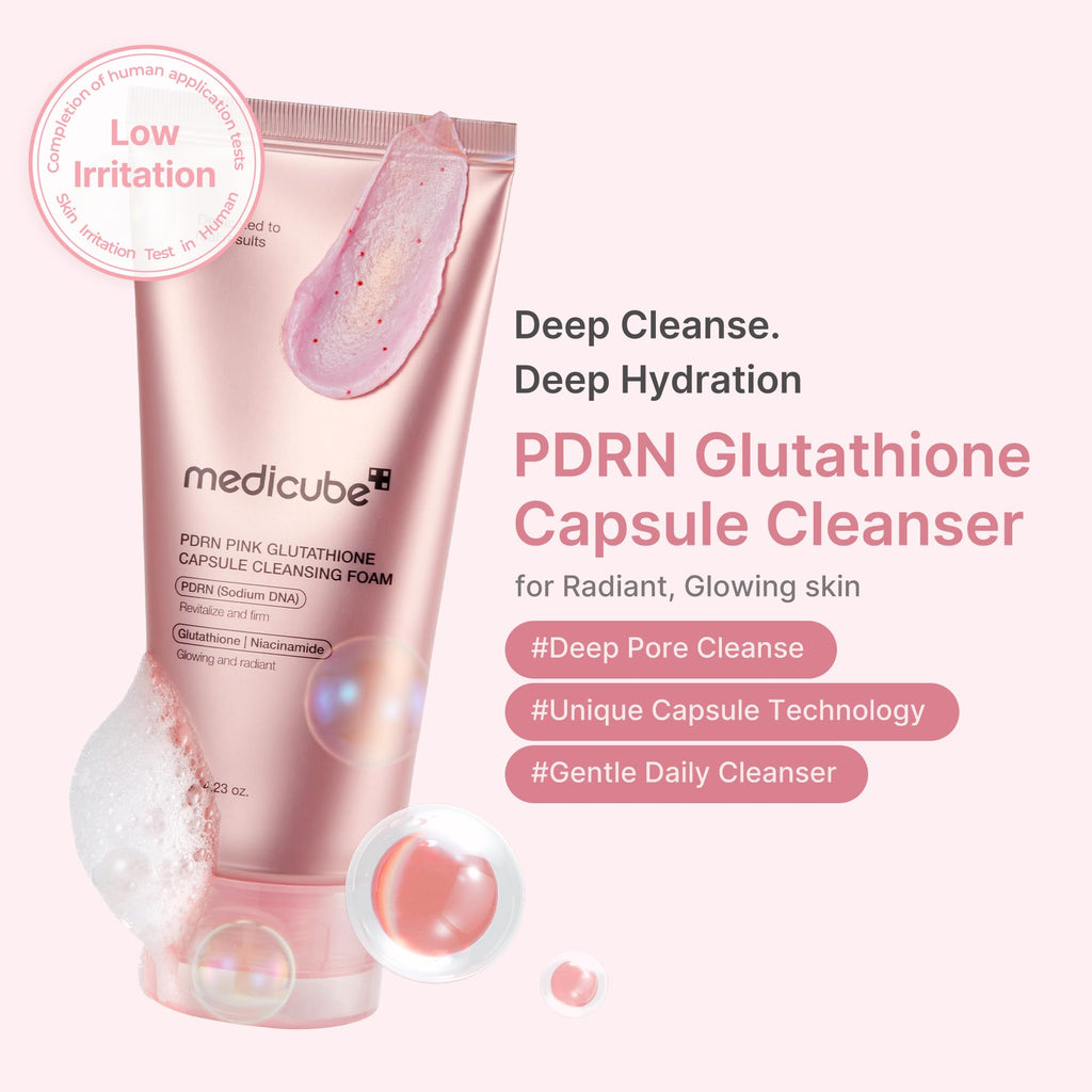 medicube Facial Cleanser Zero Pore Capsule Cleansing Foam | Daily Gentle Cleanser for Skin Texture, Blackhead & Pore Care | AHA, BHA & PHA for Deep Cleansing | Korean Skincare, 4.23 oz